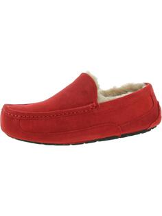 Мужские замшевые мокасины из овчины Ascot UGG, цвет Samba Red
