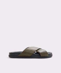 Мужские зеленые кожаные сандалии Aldo, зеленый