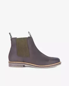 Коричневые кожаные мужские ботинки Barbour, коричневый