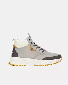 Мужские ботильоны на шнуровке из нейлона и шипованной подошвой HeyDude, серый