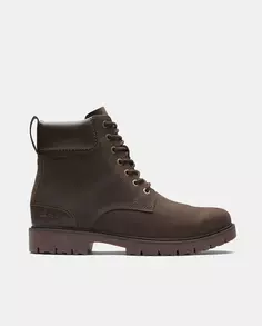 Мужские ботинки Rossdale High GTX из нубука с Goretex Clarks, темно-коричневый