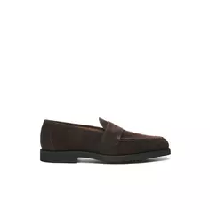 Мужские коричневые кожаные мокасины Sebago, темно-коричневый