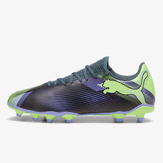 Футбольные бутсы Future 7 play fg/ag - серые небеса-электро Puma, серый
