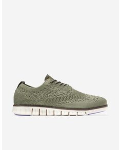 Мужские туфли на шнуровке из зеленой ткани Stitchlite™ Cole Haan, зеленый