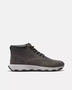 Серые мужские кроссовки средней высоты на шнуровке Winsor Park Timberland