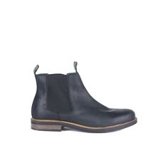 Мужские черные кожаные ботинки Barbour, черный