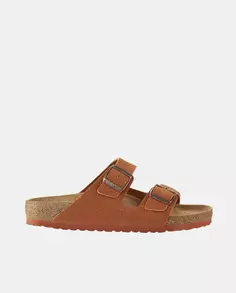 Мужские открытые сандалии Arizona с ремешками, пряжкой и подошвой из ЭВА Birkenstock, коричневый