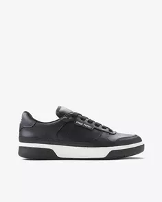 Гладкие мужские кожаные кроссовки на шнурках Fred Perry, черный