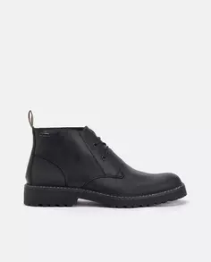 Кожаные ботильоны со шнурками Barbour, черный