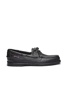 Мужские туфли-лодочки черные кожаные Sebago
