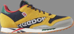 Кроссовки classic leather ripple altered j yellow navy Reebok, желтый