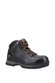 Кожаные защитные ботинки Splitrock CT XT Timberland Pro, черный