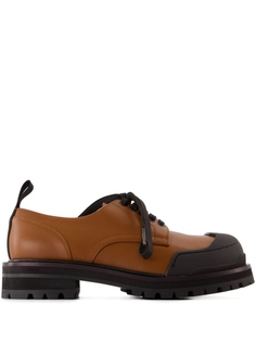Кожаные дерби Dada Army Marni, коричневый