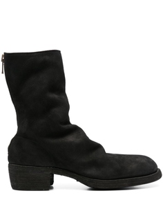 Замшевые сапоги Guidi, черный