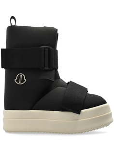 Зимние ботинки с логотипом Moncler + Rick Owens, черный