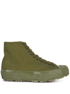 2435 Кроссовки военные Superga, зеленый
