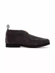 Замшевые ботинки дезерты Kiton, серый