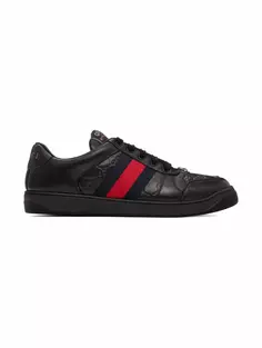 Кожаные кроссовки Screener Gucci, черный
