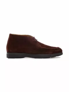 Замшевые ботинки Kiton, коричневый