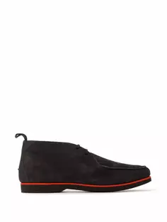 Замшевые ботинки Kiton, серый