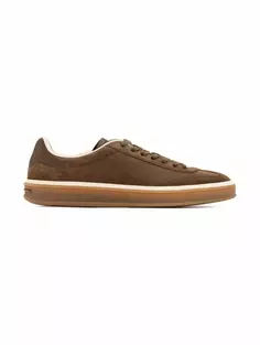 Замшевые кеды Tennis Walk Loro Piana, зелёный