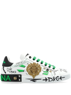 Кроссовки с логотипом Dolce & Gabbana, белый