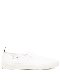 Слипоны из канваса Thom Browne, белый