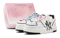 Кроссовки MLB Chunky Liner Skateboard Unisex Low-Top, голубой/розовый