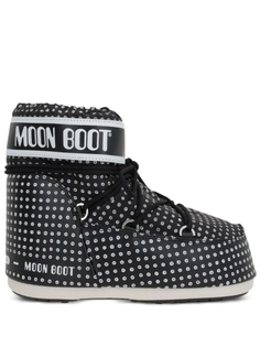 Зимние ботинки с логотипом Moon Boot, черный