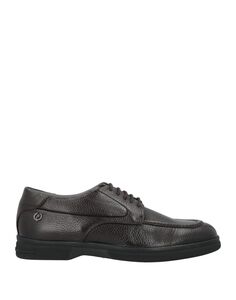 Туфли на шнуровке Pollini, темно-коричневый