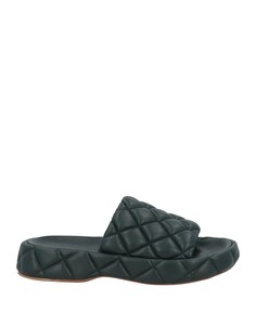 Сандалии Bottega Veneta, темно-зеленый
