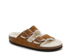 Сандалии мужские Birkenstock Arizona из овчины, коньячный