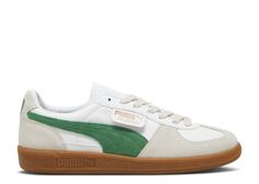 Кроссовки Puma Palermo Leather, белый/зеленый