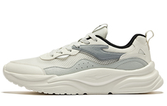 Кроссовки ERKE Lifestyle Shoes Men Low-top Microcrystalline White White Dewy Gray, белый