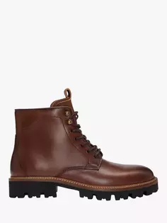 Ботинки HUGO BOSS BOSS Leather Lace-Up, цвет medium brown