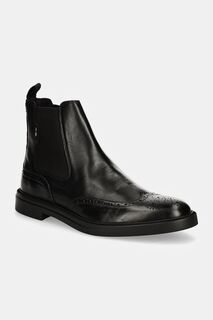 Кожаные ботинки челси Calev Boss, черный