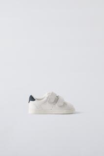 Кожаные кроссовки ZARA, белый