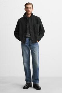 Ботинки на шнуровке с флисовой подкладкой ZARA, черный