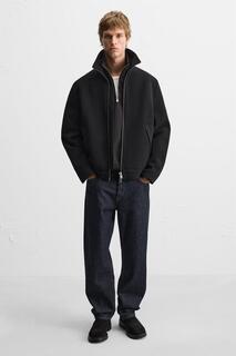 Кожаные ботинки челси ZARA, черный