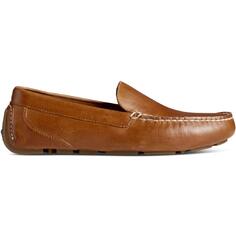 Мужские кожаные слипоны Davenport Sperry, цвет Venetian Tan