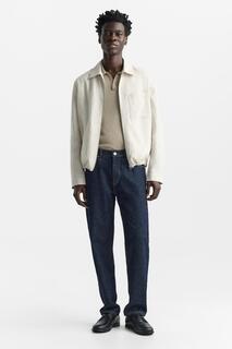 Кожаные ботинки ZARA, черный