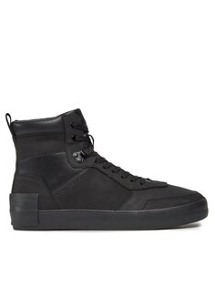 Кроссовки Vulcanized Laceup Mid Lth Calvin Klein, черный
