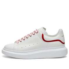 Кроссовки Alexander Mcqueen Neoprene Canvas Tab Oversized Sneaker, цвет White & Red