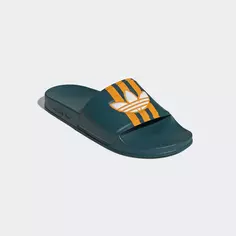 Сандалии для купания Adidas Originals "ADILETTE", цвет Legacy Teal / Eqt Orange / Cloud White