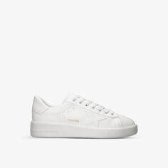 Кроссовки Pure Star из искусственной кожи с вышивкой звездами Golden Goose, белый