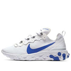 Кроссовки реагируют на элемент 55 Nike, белый