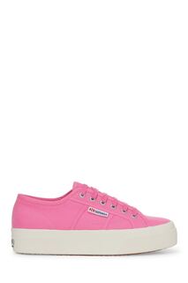 Розовые кроссовки на платформе 2740 Superga, розовый