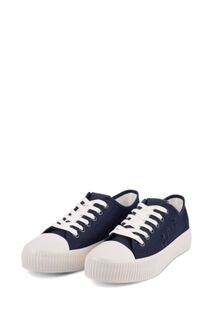 Спортивные кеды Jackson из парусины с вырезом ниже щиколотки на платформе Gap, синий