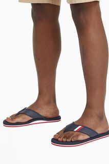 Пляжные сандалии Hilfiger с флагом Tommy Hilfiger, синий