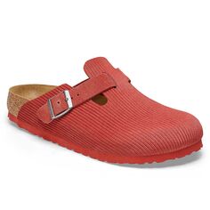 Сандалии Boston VL Corduroy Sienna Red womens Birkenstock, цвет Rot/Rot